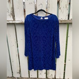 velvet blue dress NEW